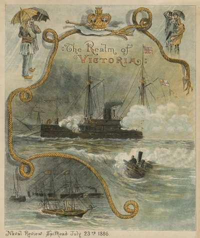Die Marineparade, Spithead, 23. Juli 1886 von English School