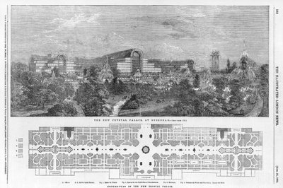 Der neue Kristallpalast in Sydenham von English School