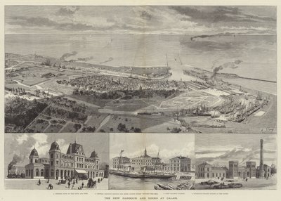 Der neue Hafen und die Docks in Calais von English School
