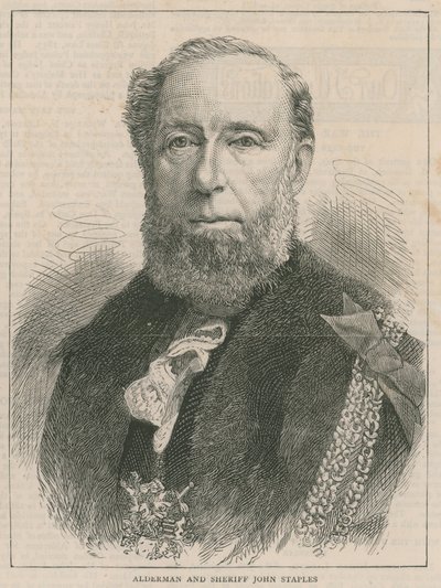 Der neue Lord Mayor und Sheriffs: Alderman und Sheriff John Staples von English School