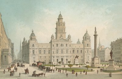 Die neuen städtischen Gebäude, George Square - Glasgow von English School