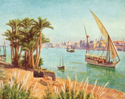 Der Nil, Blick nahe Kairo von English School