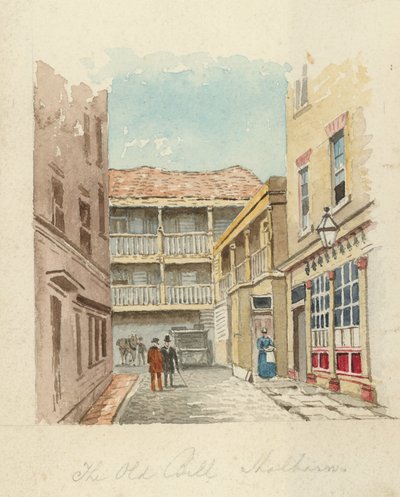 Die Alte Bell Taverne, Holborn, London von English School
