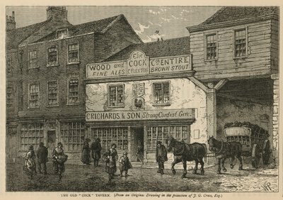 Die Old Cock Tavern, Tothill Fields, London von English School