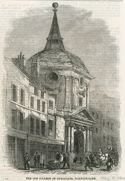 Das alte College of Physicians in Warwick Lane von English School