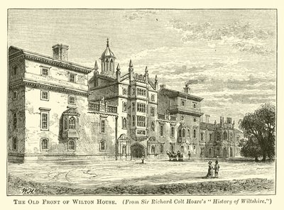 Die alte Front von Wilton House von English School