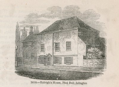 Das alte Pied Bull Inn, Islington von English School