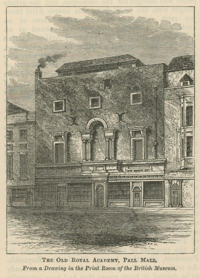 Die alte Königliche Akademie in Pall Mall von English School