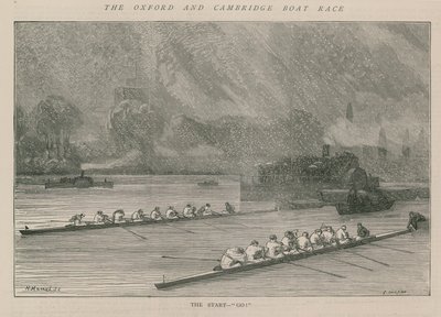 Das Oxford und Cambridge Bootsrennen von English School