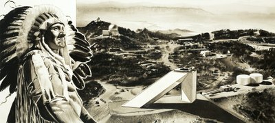 Die Papagos-Indianer erlaubten Wissenschaftlern, ihr Observatorium auf dem Kitt Peak zu errichten von English School