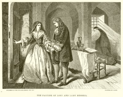 Der Abschied von Lord und Lady Russell von English School