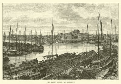 Der Peiho-Fluss bei Tientsin von English School