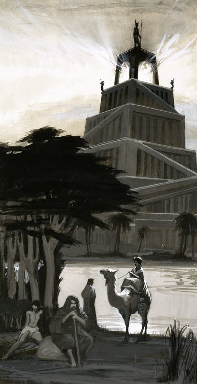 Der Pharos-Leuchtturm in Alexandria von English School