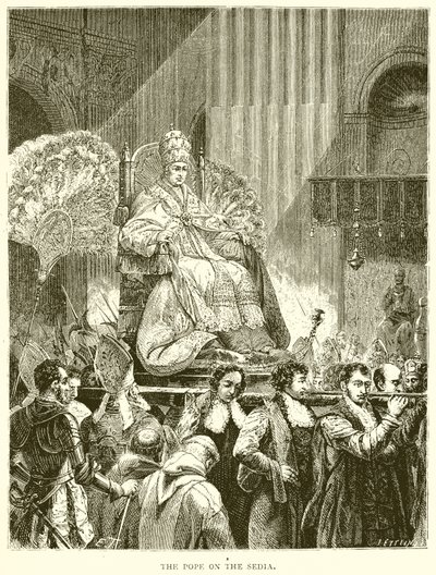 Der Papst auf der Sedia von English School