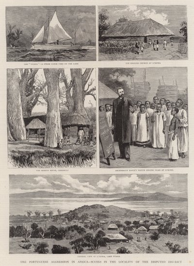 Die portugiesische Aggression in Afrika, Szenen in der Umgebung des umstrittenen Gebiets von English School