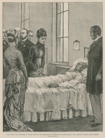 Der Prinz und die Prinzessin von Wales eröffnen das Marylebone Infirmary in Notting Hill von English School