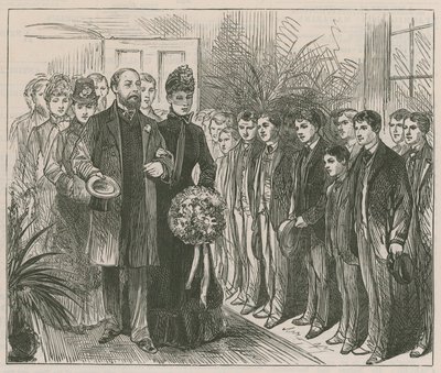 Der Prinz und die Prinzessin von Wales eröffnen das Working Lads Institute, Whitechapel von English School