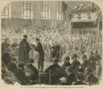 Der Prinz von Wales bei der Apposition der St. Pauls Schule von English School