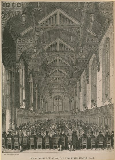 Prinzessin Louise in der neuen Inner Temple Hall von English School