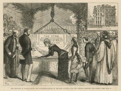 Die Prinzessin von Wales legt den Grundstein für das neue Gebäude des Chelsea Hospital for Women von English School