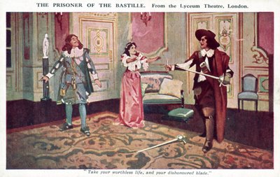 Der Gefangene der Bastille, aus dem Lyceum Theatre, London von English School
