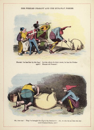 Der verwirrte Bauer und das entlaufene Schwein von English School