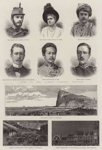 Das Jubiläum der Königin (Gravur) von English School