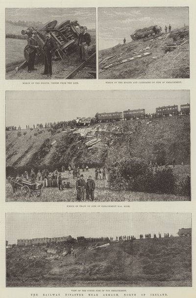Das Eisenbahnunglück bei Armagh, Nordirland von English School
