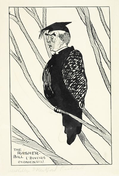 Der Rasher-Bill (Divers Oxoniensis): Hastings Rashdall (1858-1924) von English School