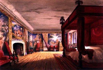 Das Rote Zimmer, Cotehele House, ca. 1830-40 von English School