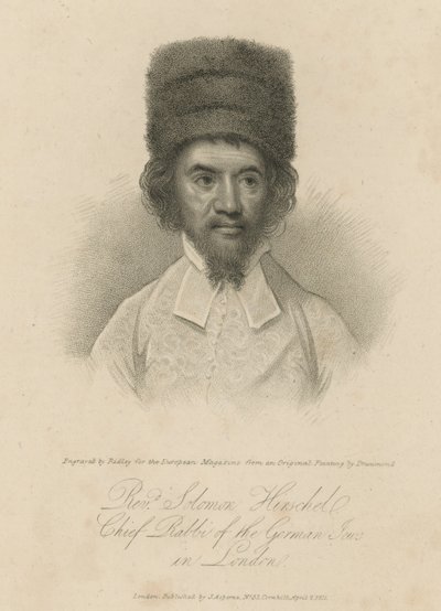Der Reverend Solomon Hirschel, Oberrabbiner der deutschen Herbergen in London von English School