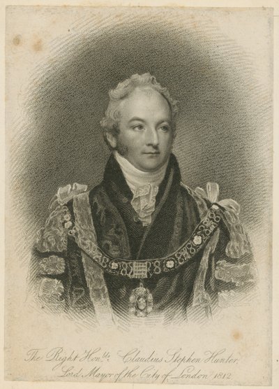 Der ehrenwerte Claudius Stephen Hunter, Lord Mayor von London von English School