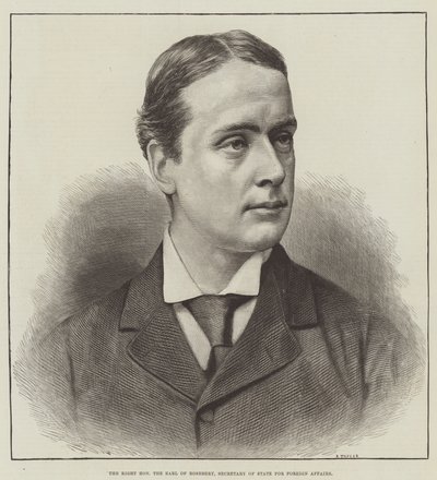 Der ehrenwerte Earl of Rosebery, Außenminister (Stich) von English School