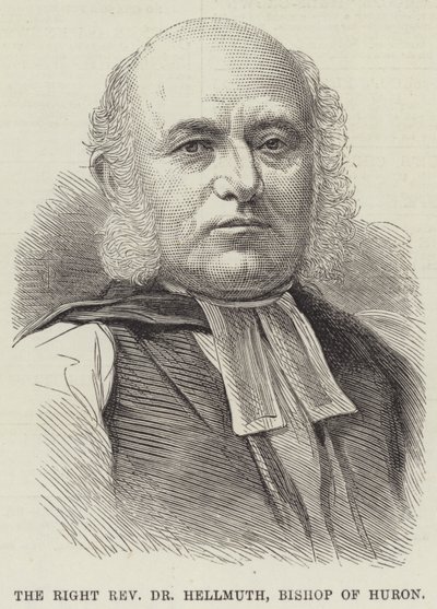 Der rechte ehrwürdige Dr. Hellmuth, Bischof von Huron (Gravur) von English School