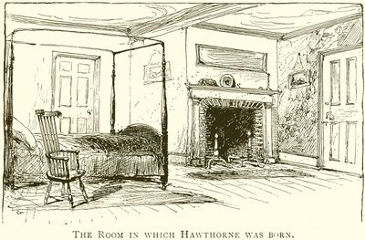 Das Zimmer, in dem Hawthorne geboren wurde von English School