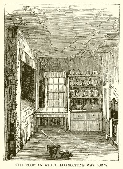 Das Zimmer, in dem Livingstone geboren wurde von English School
