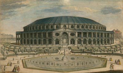 Das Rotunda-Haus und die Gärten in Ranelagh, London von English School