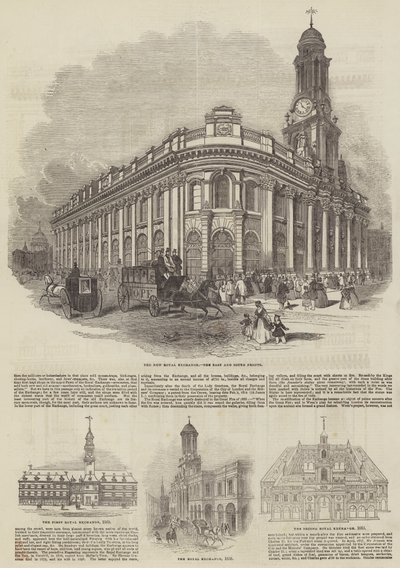 Die Royal Exchange (Gravur) von English School