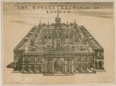 Die Royal Exchange, London von English School