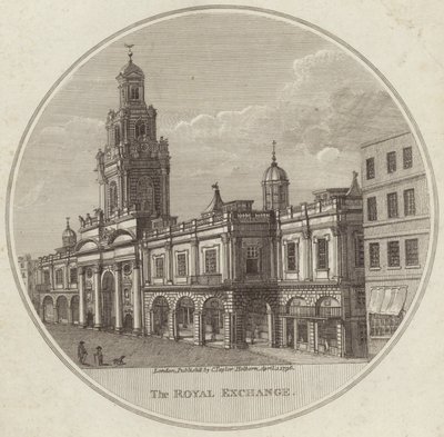 Die Royal Exchange in der City of London von English School
