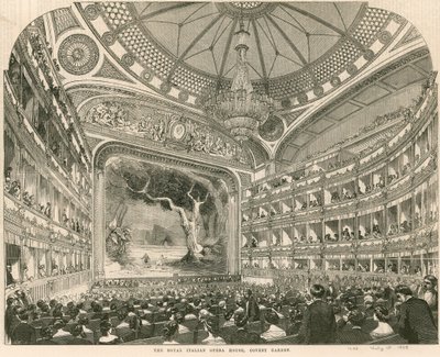 Das Königliche Italienische Opernhaus, Covent Garden, London von English School