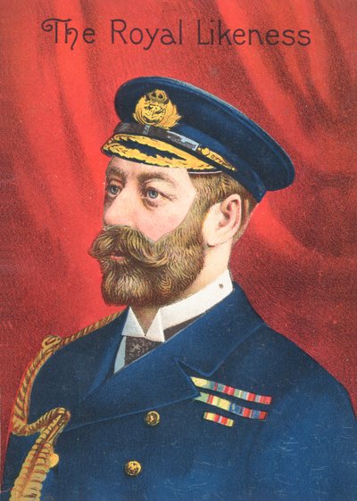 Das königliche Abbild - Viktorianische Grußkarte von English School