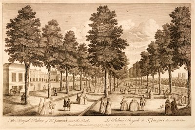 Der Königspalast von St. James neben dem Park von English School