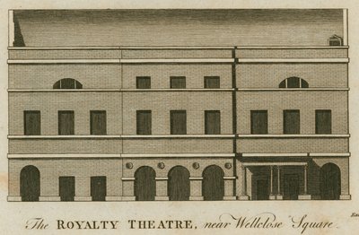 Das Royalty Theatre, Well Street, Wellclose Square, London von English School