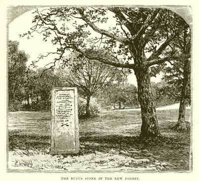 Der Rufus-Stein im New Forest von English School