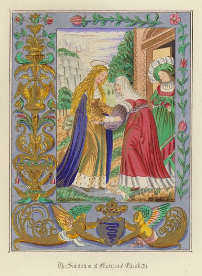 Die Begrüßung von Maria und Elisabeth von English School