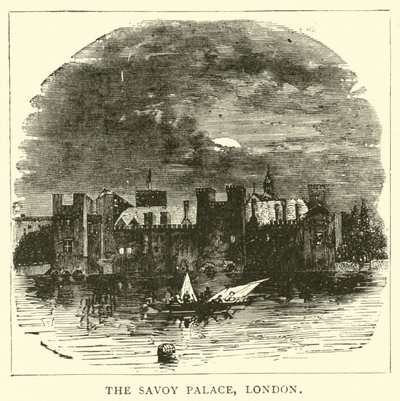 Der Savoy Palace, London von English School