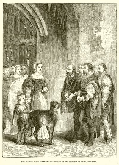 Die schottischen Adligen fordern das Sorgerecht für die Kinder von Königin Margaret von English School