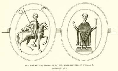 Das Siegel von Odo, Bischof von Bayeux, Halbbruder von Wilhelm I. von English School