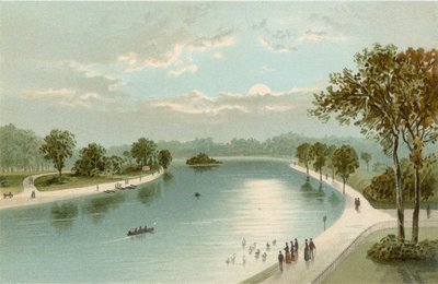 Die Serpentine, von der Brücke aus von English School